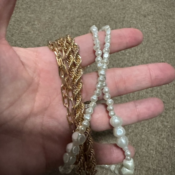 Elegant Gold and Silver Multi-Strand Necklace - Picture 5 of 5